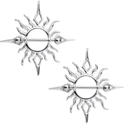 Tribal Sun Fire Nipple Shield Set