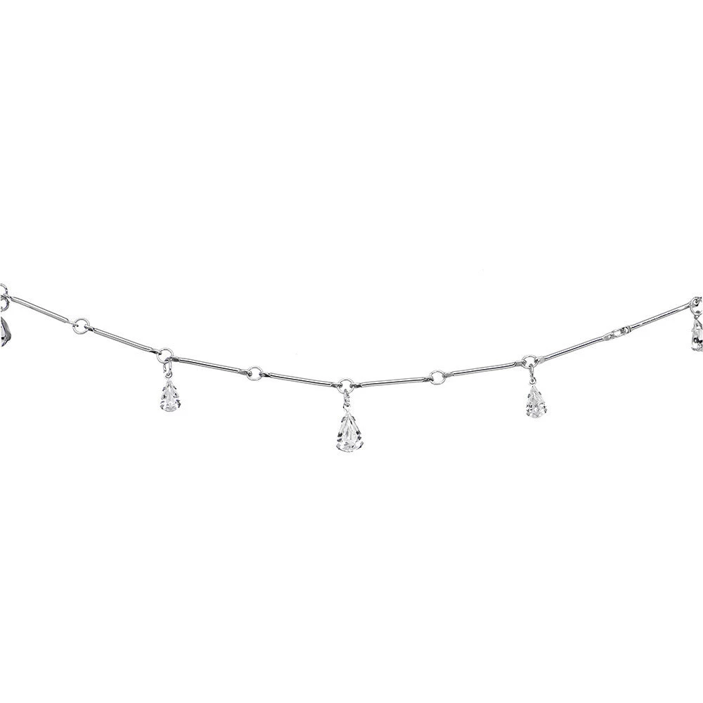 Momo Clear Majestic Gem Teardrop Belly Chain 1 Momo Clear Majestic Gem Teardrop Belly Chain