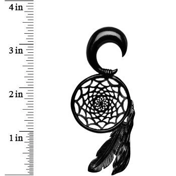 00 Gauge Organic Areng Wood Dreamcatcher Hanger Plug Set 2 00 Gauge Organic Areng Wood Dreamcatcher Hanger Plug Set - Image 2