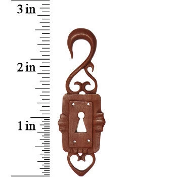 4 Gauge Organic Sabo Wood Lock Box Hanger Plug Set 2 4 Gauge Organic Sabo Wood Lock Box Hanger Plug Set - Image 2