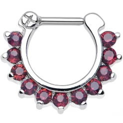 Gaby 16 Gauge 1/4 Passionate Purple Gem Septum Clicker