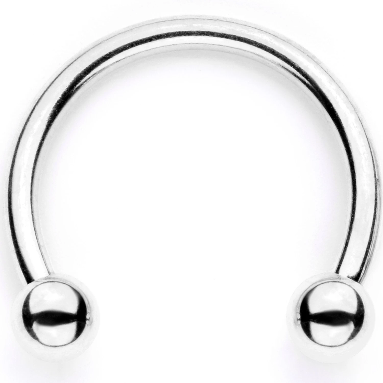 16 Gauge 3/8 Teal Faux Opal Twisted Horseshoe Closure Ring Set 4 16 Gauge 3/8 Teal Faux Opal Twisted Horseshoe Closure Ring Set - Image 4