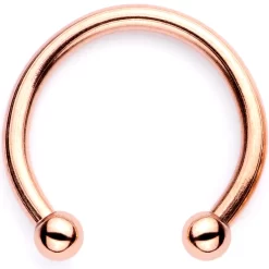 16 Gauge White Faux Opal Rose Gold Tone Twisted Horseshoe Clip On Fake Septum Ring Set 8 16 Gauge White Faux Opal Rose Gold Tone Twisted Horseshoe Clip On Fake Septum Ring Set -Body Jewelry Store 64264.otherimage3