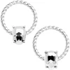 Gaby 14 Gauge 9/16 Sugar Skull Mask Twisted BCR Captive Nipple Ring Set