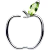 18 Gauge 3/8 Green Gem Delicious Apple Closure Ring