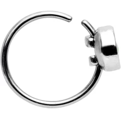 20 Gauge 5/16 White Synthetic Opal Inlay Seamless Circular Ring 5 20 Gauge 5/16 White Synthetic Opal Inlay Seamless Circular Ring -Body Jewelry Store 64484.otherimage2