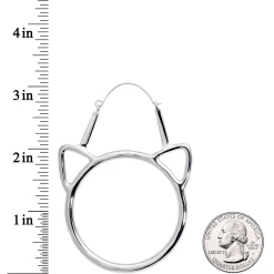 Simple Cut Out Cat Lover Extraordinaire Tunnel Plug Earrings 7 Simple Cut Out Cat Lover Extraordinaire Tunnel Plug Earrings -Body Jewelry Store 65040.otherimage3