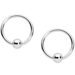 Gaby 14 Gauge 9/16 Santa Captive Barbell Nipple Ring Set Of 4 -Body Jewelry Store 65609.otherimage2