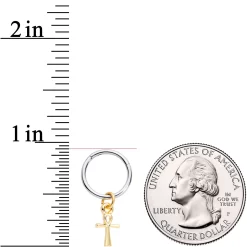 16 Gauge 3/8 Gold Tone Egyptian Ankh Hinged Dangle Segment Ring 5 16 Gauge 3/8 Gold Tone Egyptian Ankh Hinged Dangle Segment Ring -Body Jewelry Store 65619.otherimage2
