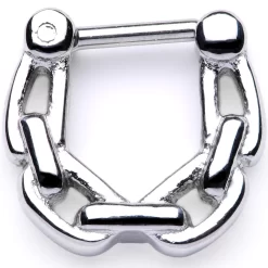 16 Gauge 1/4 Chain Link Hinged Septum Clicker