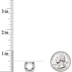 16 Gauge 1/4 Chain Link Hinged Septum Clicker -Body Jewelry Store 65973.otherimage2