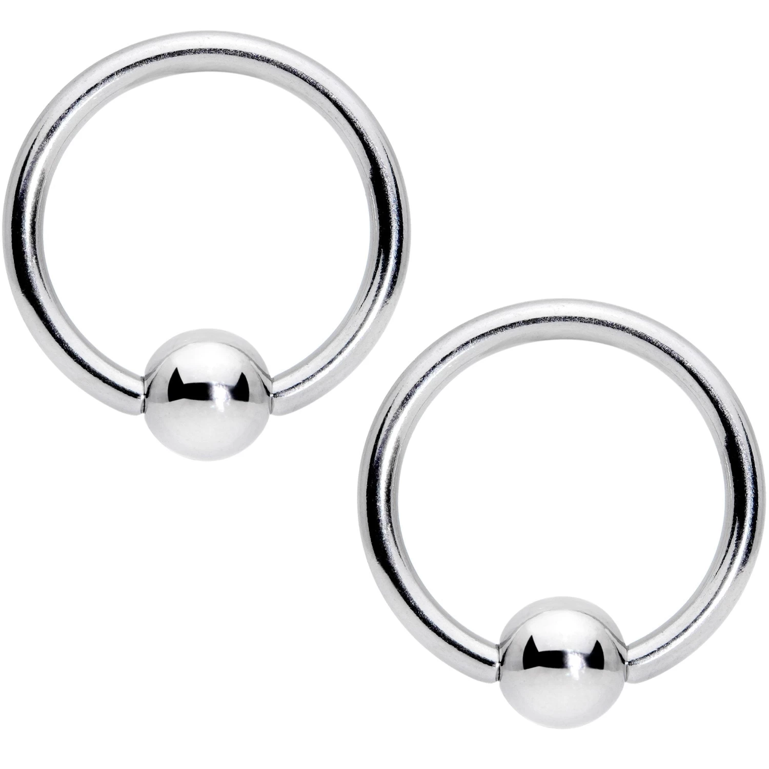 Gaby 14 Gauge Clear Gem Gold Tone Flowers BCR Barbell Nipple Ring Set 3 Gaby 14 Gauge Clear Gem Gold Tone Flowers BCR Barbell Nipple Ring Set - Image 3