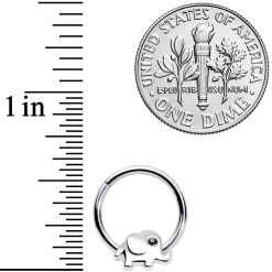 16 Gauge 3/8 Black Gem Baby Elephant Hinged Segment Ring 5 16 Gauge 3/8 Black Gem Baby Elephant Hinged Segment Ring -Body Jewelry Store 67079.otherimage2