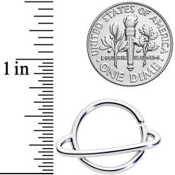 14 Gauge 1/2 Ring Of Saturn Planet Nipple Ring Set 5 14 Gauge 1/2 Ring Of Saturn Planet Nipple Ring Set -Body Jewelry Store 67209.otherimage1