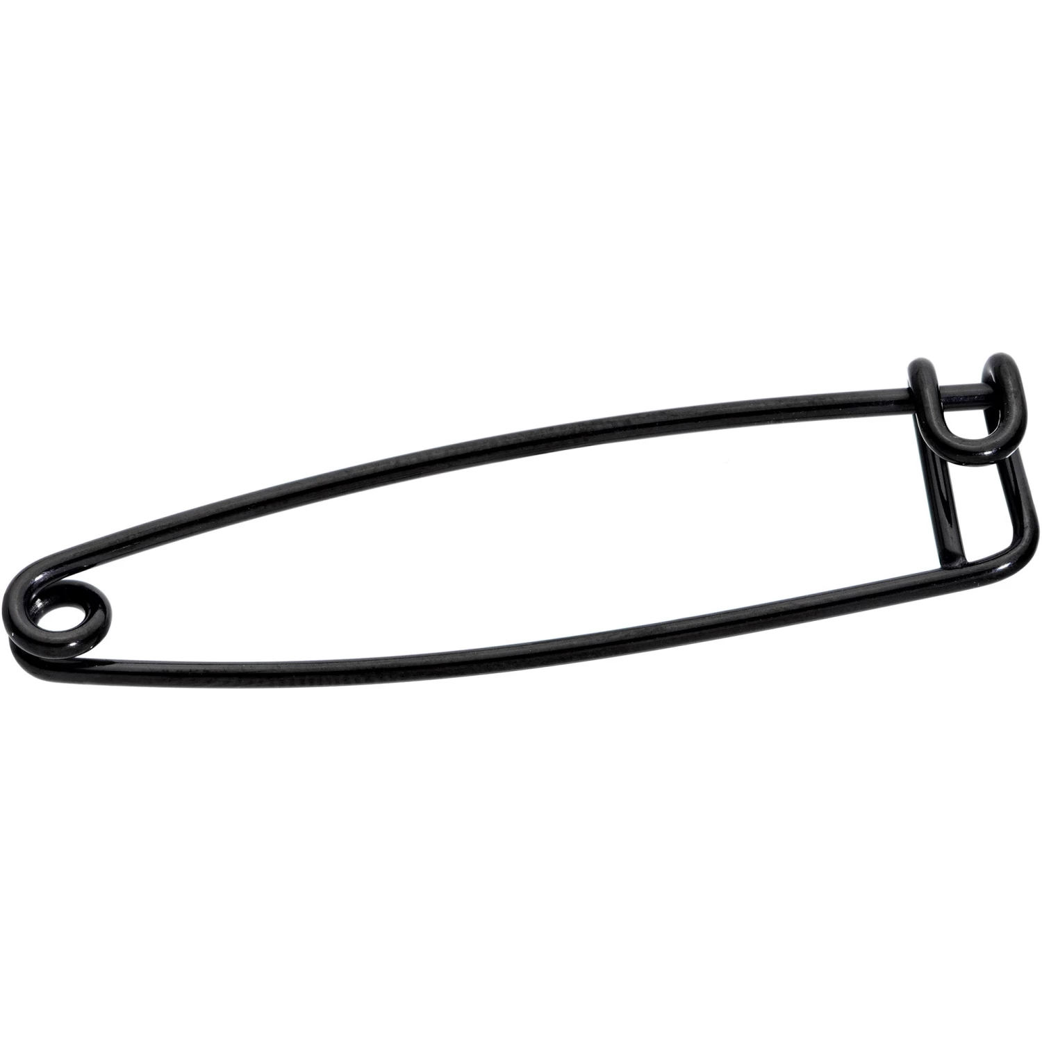 14 Gauge Black Punk Rock Safety Pin Industrial Barbell 38mm 1 14 Gauge Black Punk Rock Safety Pin Industrial Barbell 38mm