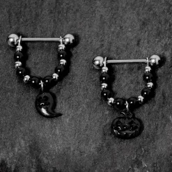 Gaby 14 Gauge 5/8 Black Pumpkin Ghost Halloween Dangle Nipple Ring Set 7 Gaby 14 Gauge 5/8 Black Pumpkin Ghost Halloween Dangle Nipple Ring Set -Body Jewelry Store 67595.otherimage1 eebe68f8 3062 4f14 929c 7c22564dadbe