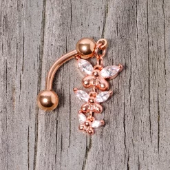 Gaby Clear Gem Rose Gold Tone Butterflies Top Mount Dangle Belly Ring 10 Gaby Clear Gem Rose Gold Tone Butterflies Top Mount Dangle Belly Ring -Body Jewelry Store 67601.otherimage3 a3eb9881 9ba7 4d9c b12a 4798cf7d026d