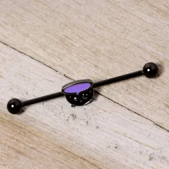 14 Gauge Black Purple Cauldron Halloween Industrial Barbell 38mm -Body Jewelry Store 67636.otherimage2 2f21c326 0570 4b08 a31c dd1ce9715778