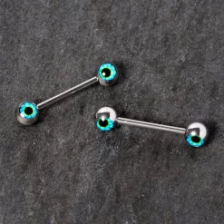 14 Gauge 5/8 Haunting Human Blue Eyeball Halloween Nipple Ring Set 11 14 Gauge 5/8 Haunting Human Blue Eyeball Halloween Nipple Ring Set -Body Jewelry Store 67737.otherimage2