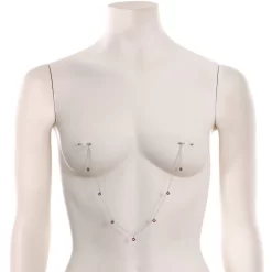 Gaby 14 Gauge 5/8 Red Monster Fang Halloween Dangle Nipple Chain 10 Gaby 14 Gauge 5/8 Red Monster Fang Halloween Dangle Nipple Chain -Body Jewelry Store 67914.otherimage1