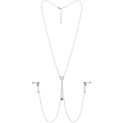 Gaby 14 Gauge 5/8 Pink Gem Sun Heart Star Nipple Chain Necklace 10 Gaby 14 Gauge 5/8 Pink Gem Sun Heart Star Nipple Chain Necklace -Body Jewelry Store 67915.otherimage4