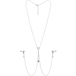 Gaby 14 Gauge 5/8 Blue Gem Sun Heart Star Nipple Chain Necklace 10 Gaby 14 Gauge 5/8 Blue Gem Sun Heart Star Nipple Chain Necklace -Body Jewelry Store 67979 AQ.otherimage4