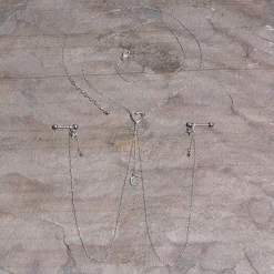 Gaby 14 Gauge 5/8 Blue Gem Moon Heart Star Nipple Chain Necklace 8 Gaby 14 Gauge 5/8 Blue Gem Moon Heart Star Nipple Chain Necklace -Body Jewelry Store 67980 AQ.otherimage3