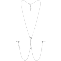 Gaby 14 Gauge 5/8 Blue Gem Moon Heart Star Nipple Chain Necklace 9 Gaby 14 Gauge 5/8 Blue Gem Moon Heart Star Nipple Chain Necklace -Body Jewelry Store 67980 AQ.otherimage4