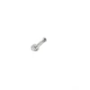 Solid 14KT White Gold GENUINE DIAMOND Nose Bone