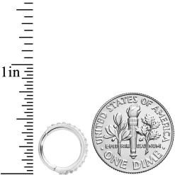 16 Gauge 5/16 Clear CZ Gem Stainless Steel Hinged Segment Ring -Body Jewelry Store 68829.otherimage3