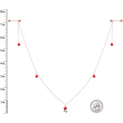 Gaby 14 Gauge 9/16 Gold Tone Red Flower Valentine Dangle Nipple Chain 7 Gaby 14 Gauge 9/16 Gold Tone Red Flower Valentine Dangle Nipple Chain -Body Jewelry Store 69007.otherimage3