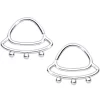 14 Gauge 1/2 Outer Space UFO Nipple Ring Set