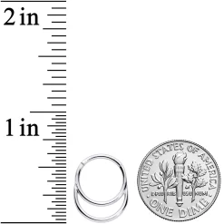 16 Gauge 3/8 Grade 23 Titanium Double Loop Hinged Septum Clicker 5 16 Gauge 3/8 Grade 23 Titanium Double Loop Hinged Septum Clicker -Body Jewelry Store 69287.otherimage2