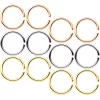 18 Gauge 5/16 Gold Tone Rose Gold Tone Anodized Seamless Circular Ring Set Of 12
