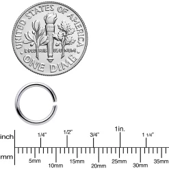 16 Gauge 5/16 Steel Black Anodized Seamless Cartilage Ring Set Of 12 -Body Jewelry Store 70113.otherimage2