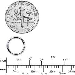 16 Gauge 5/16 Steel Rose Gold Tone Seamless Cartilage Ring Set Of 12 6 16 Gauge 5/16 Steel Rose Gold Tone Seamless Cartilage Ring Set Of 12 -Body Jewelry Store 70115.otherimage2