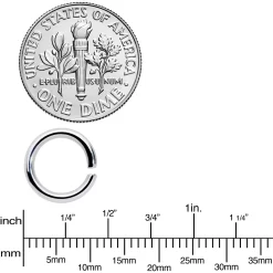 14 Gauge 5/16 Steel Rose Gold Tone Seamless Cartilage Ring Set Of 12 -Body Jewelry Store 70116.otherimage2