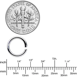 14 Gauge 5/16 Steel Blue Anodized Seamless Cartilage Ring Set Of 12 -Body Jewelry Store 70120.otherimage2