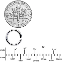 14 Gauge 5/16 Steel Mixed Gold Tone Seamless Cartilage Ring Set Of 12 -Body Jewelry Store 70124.otherimage2