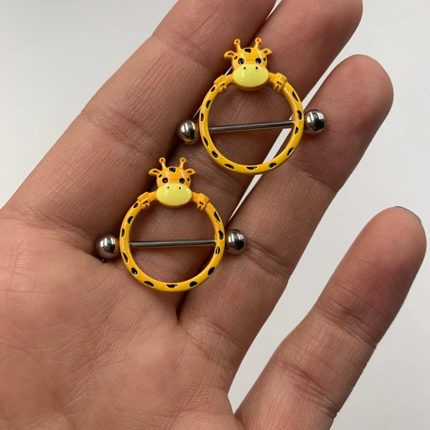 Gaby 14 Gauge 5/8 Gentle Giraffe Nipple Shield Set 2 Gaby 14 Gauge 5/8 Gentle Giraffe Nipple Shield Set - Image 2