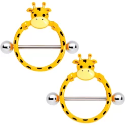 Gaby 14 Gauge 5/8 Gentle Giraffe Nipple Shield Set