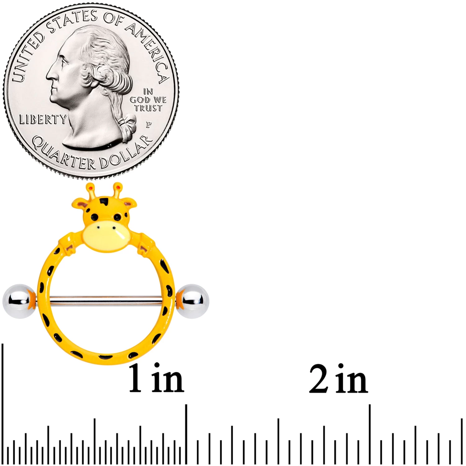 Gaby 14 Gauge 5/8 Gentle Giraffe Nipple Shield Set 3 Gaby 14 Gauge 5/8 Gentle Giraffe Nipple Shield Set - Image 3