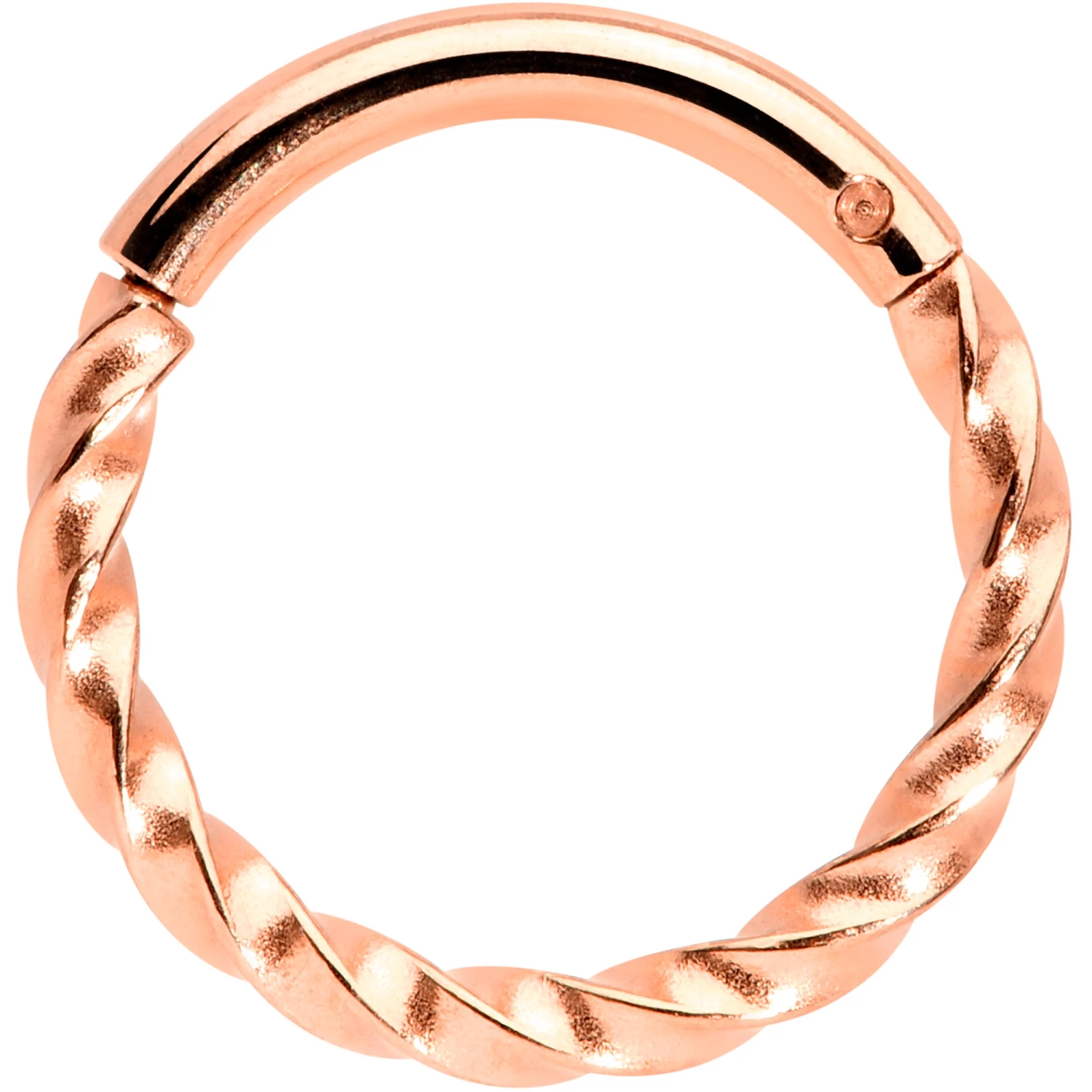 16 Gauge 5/16 Rose Gold Tone Twisted Elegance Cartilage Clicker 1 16 Gauge 5/16 Rose Gold Tone Twisted Elegance Cartilage Clicker