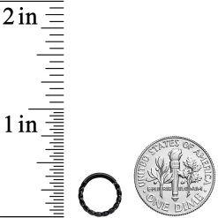 16 Gauge 5/16 Black Twisted Elegance Cartilage Clicker 5 16 Gauge 5/16 Black Twisted Elegance Cartilage Clicker -Body Jewelry Store 70240.otherimage2