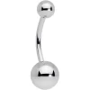14 Gauge 1/2 Grade 23 Titanium Belly Ring Curved Barbell