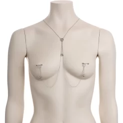 Gaby 14 Gauge 9/16 Creepy Crawly Spider Web Halloween Nipple Chain Necklace 6 Gaby 14 Gauge 9/16 Creepy Crawly Spider Web Halloween Nipple Chain Necklace -Body Jewelry Store 70784.main