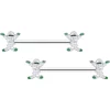 14 Gauge 5/8 Green Mummy Halloween Barbell Nipple Ring Set