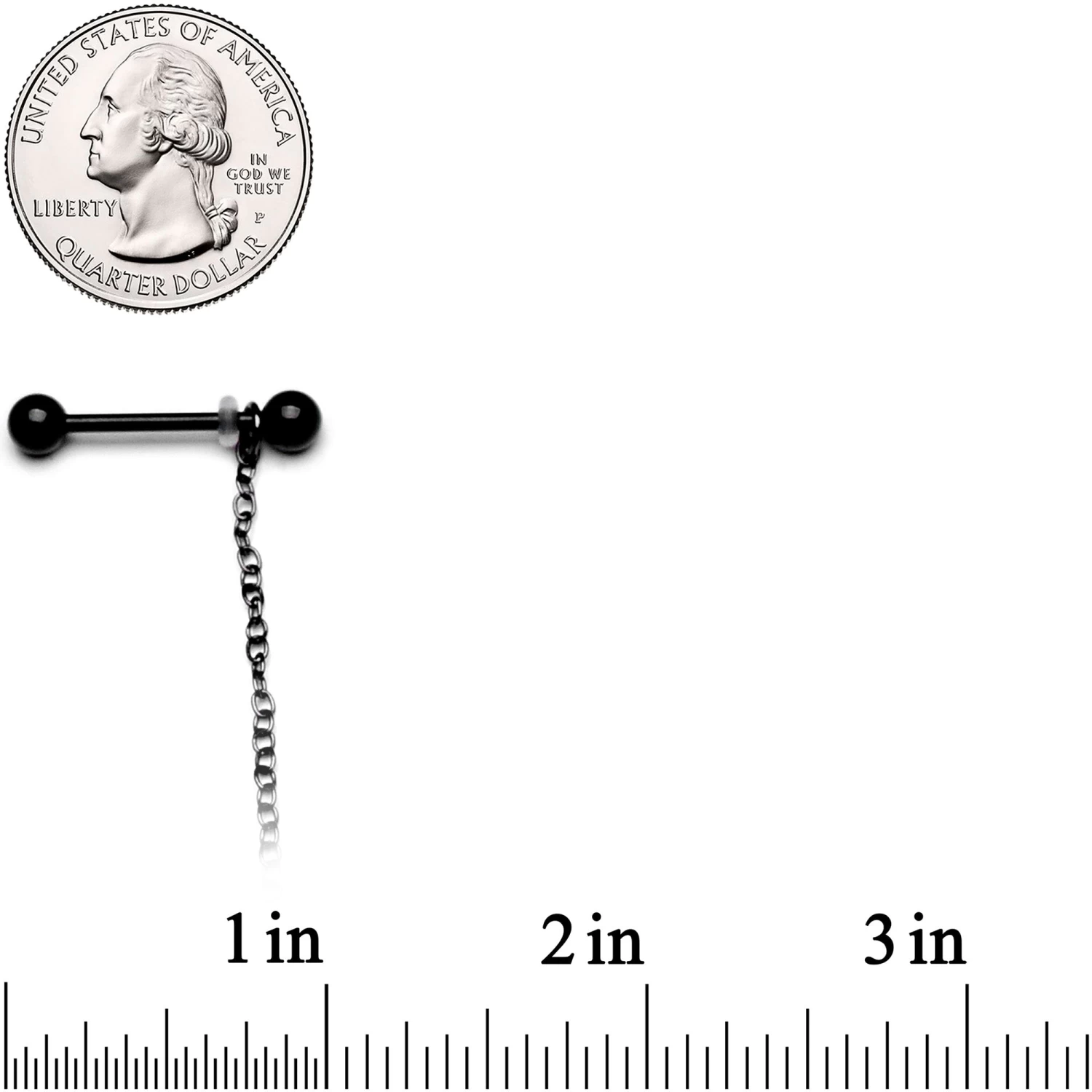 14 Gauge 9/16 Black Orange Pumpkin Halloween Dangle Nipple Chain 5 14 Gauge 9/16 Black Orange Pumpkin Halloween Dangle Nipple Chain - Image 5