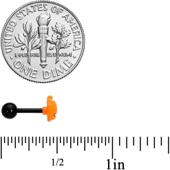 16 Gauge 1/4 Black Bat Ghost Halloween Cartilage Tragus Set Of 3 -Body Jewelry Store 71627.otherimage4