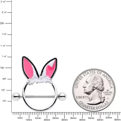 Gaby 14 Gauge 11/16 Easter Bunny Ears Nipple Shield Set 5 Gaby 14 Gauge 11/16 Easter Bunny Ears Nipple Shield Set -Body Jewelry Store 71651.otherimage2